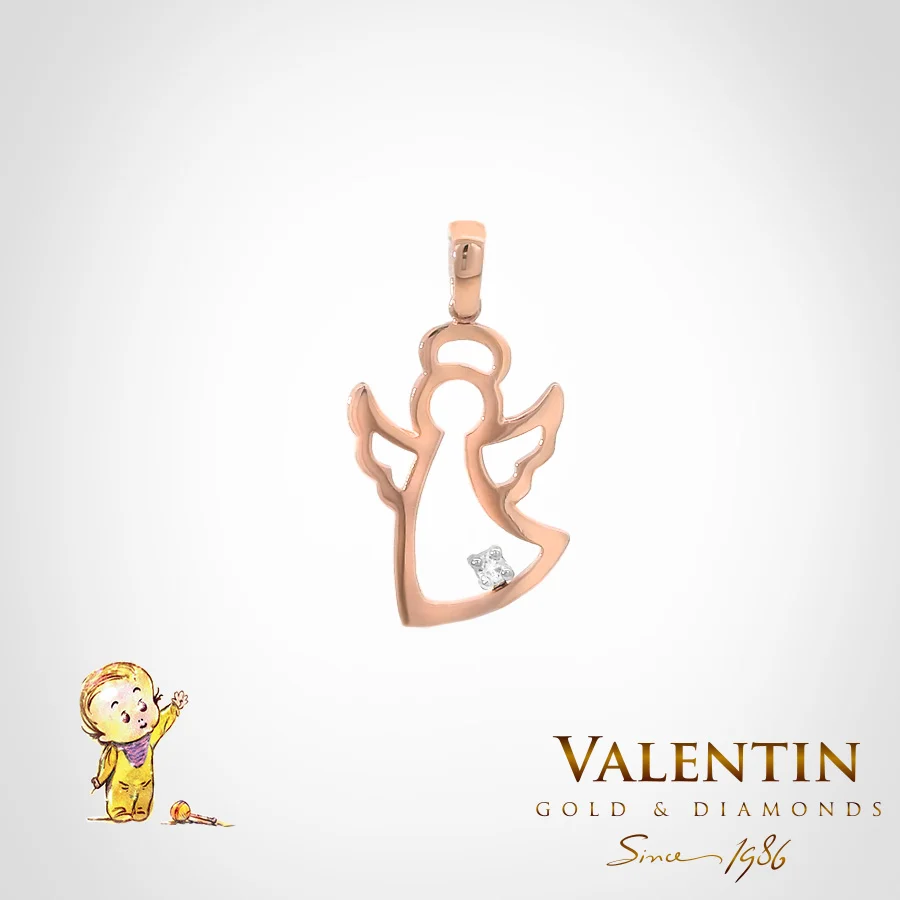 Children's Gold Pendant 6376 – rose gold