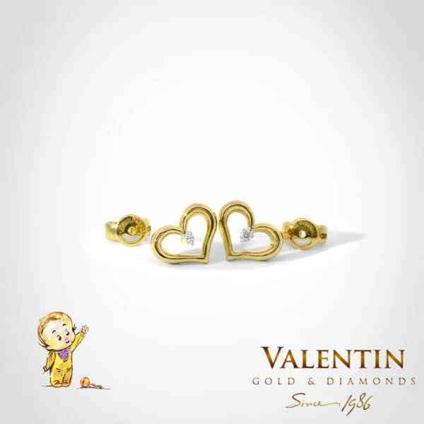 Children's Gold Earrings 7543 – yellow gold