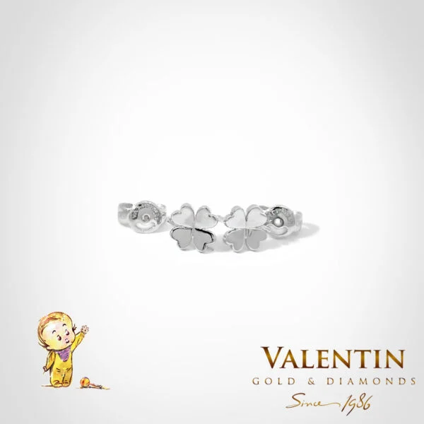Children's Gold Earrings 7369 – white gold