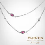 Gold Necklace 8343 – white gold