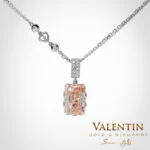Златен медальон Pink Diamond 6955-3
