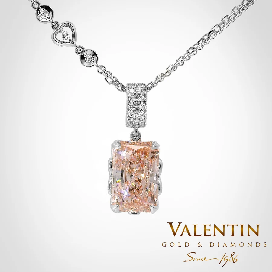 Златен медальон Pink Diamond 6955-3