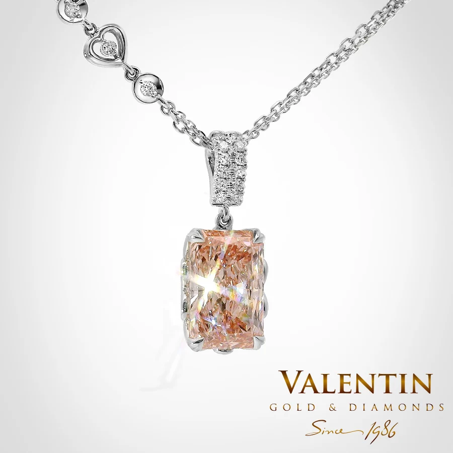Златен медальон Pink Diamond 6955-3