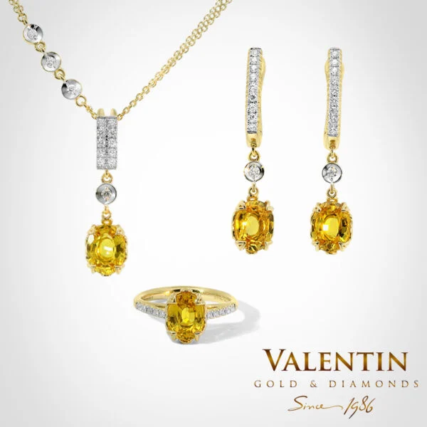 Колекция Yellow Sapphire Oval 4774 6958 7611