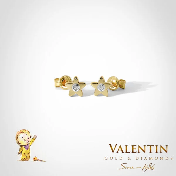 Children's Gold Earrings 7321 – yellow gold
