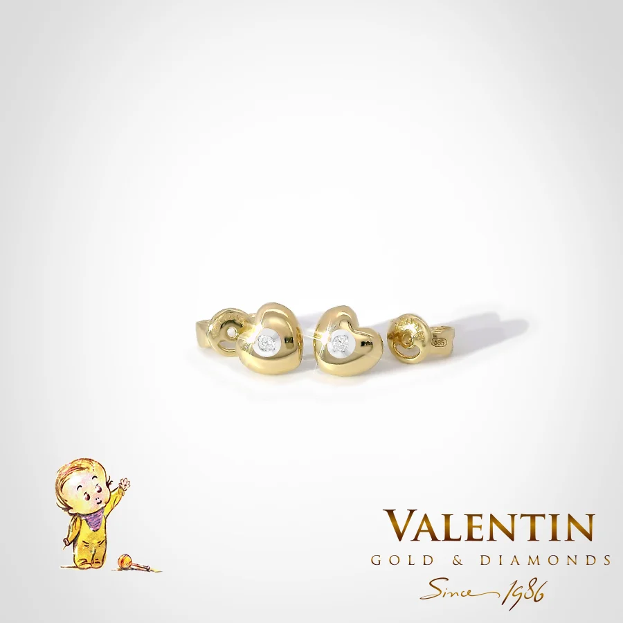 Children's Gold Earrings 7322 – yellow gold