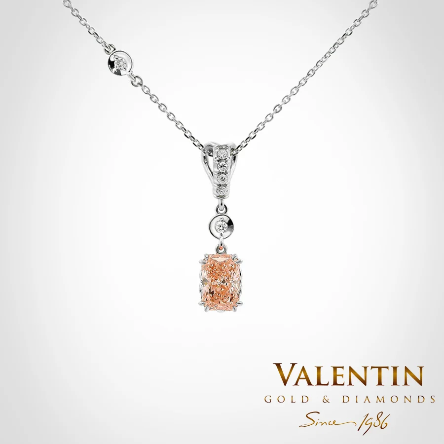 Pink Radiant Gold Pendant 6957