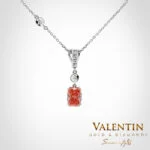 Pink Radiant Gold Pendant 6957