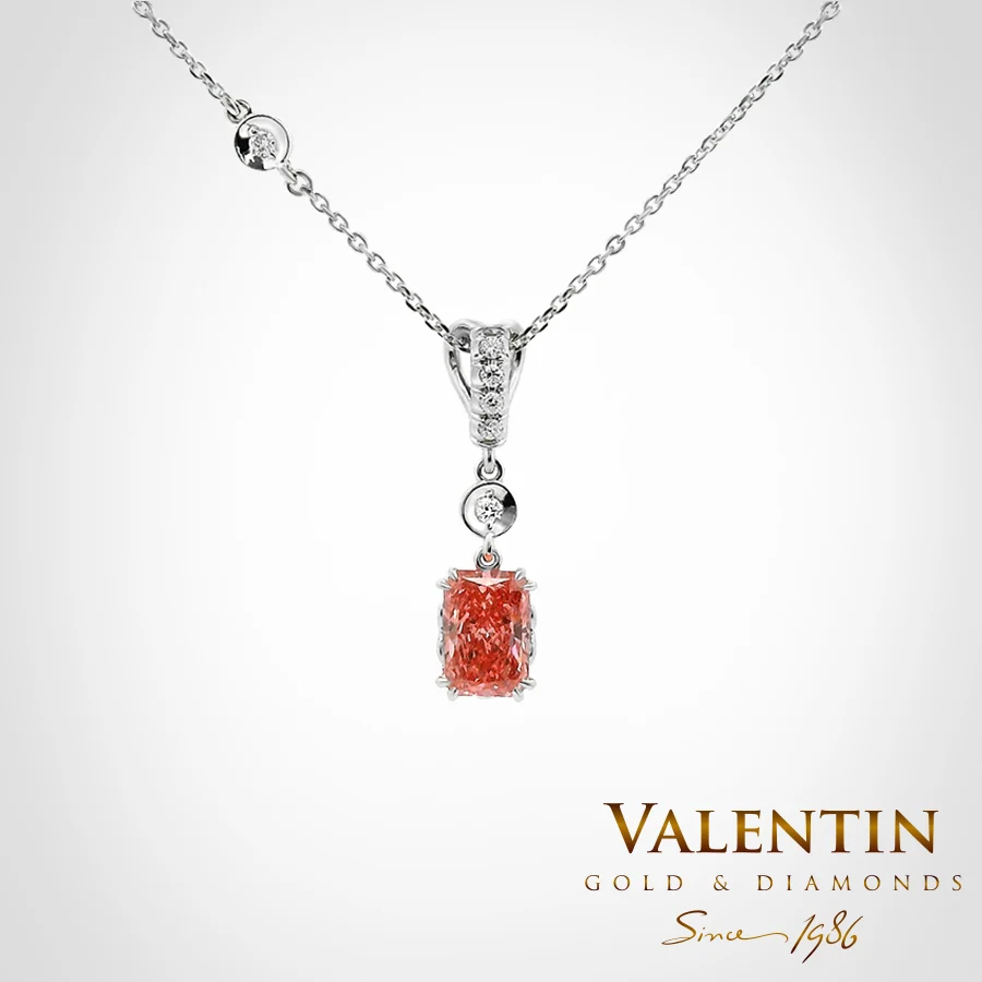 Pink Radiant Gold Pendant 6957