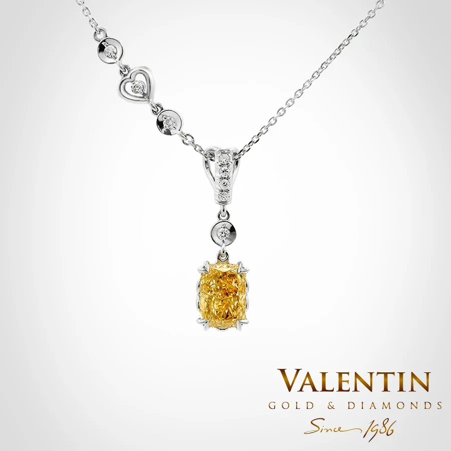 Yellow Radiant Gold Pendant 6957