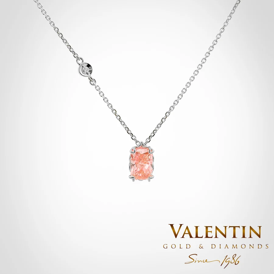 Pink Radiant Gold Pendant 6960