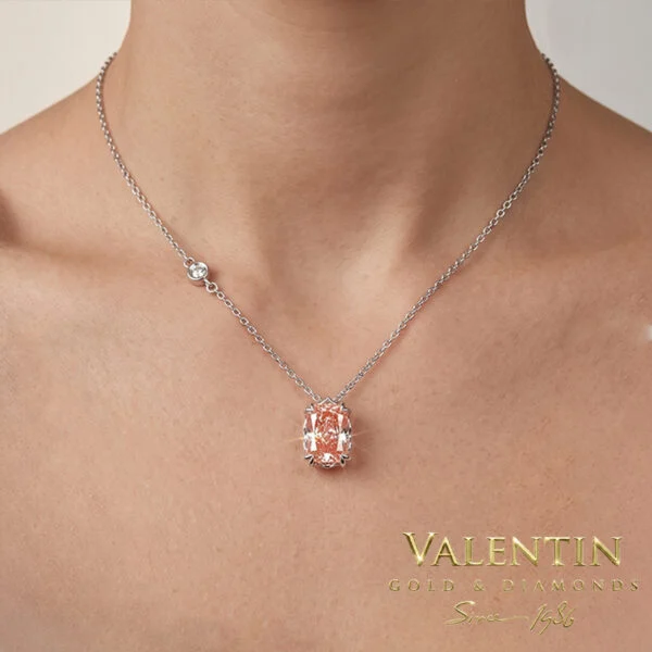 Pink Radiant Gold Pendant 6960