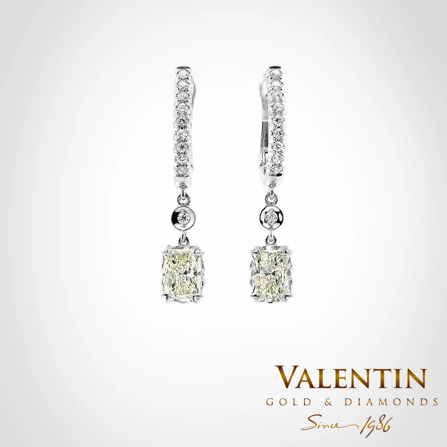Light Radiant Gold Earrings 7631 – white gold