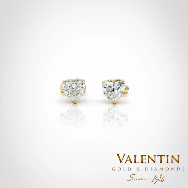 Light Heart Gold Earrings 7634 – yellow gold