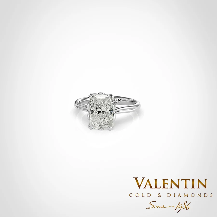 Radiant Diamond Engagement Ring 4775 -1 – white gold