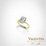 Годежен пръстен Diamond Emerald 4775 -1 – жълто злато