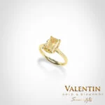 Yellow Radiant Engagement Ring 4775-1