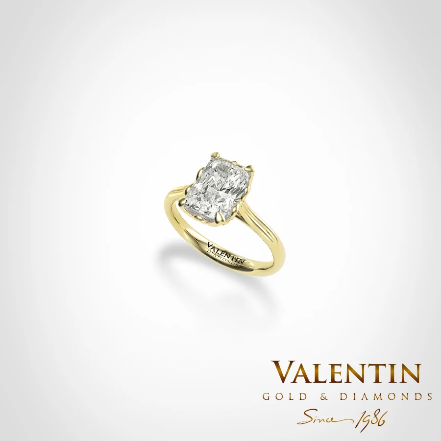Light Radiant Engagement Ring 4775 -1 – yellow gold