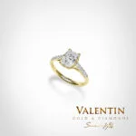 Годежен пръстен Diamond Radiant 4775-2-5 – жълто злато