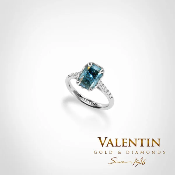 Годежен пръстен Blue Radiant 4775-2-5 – бяло злато