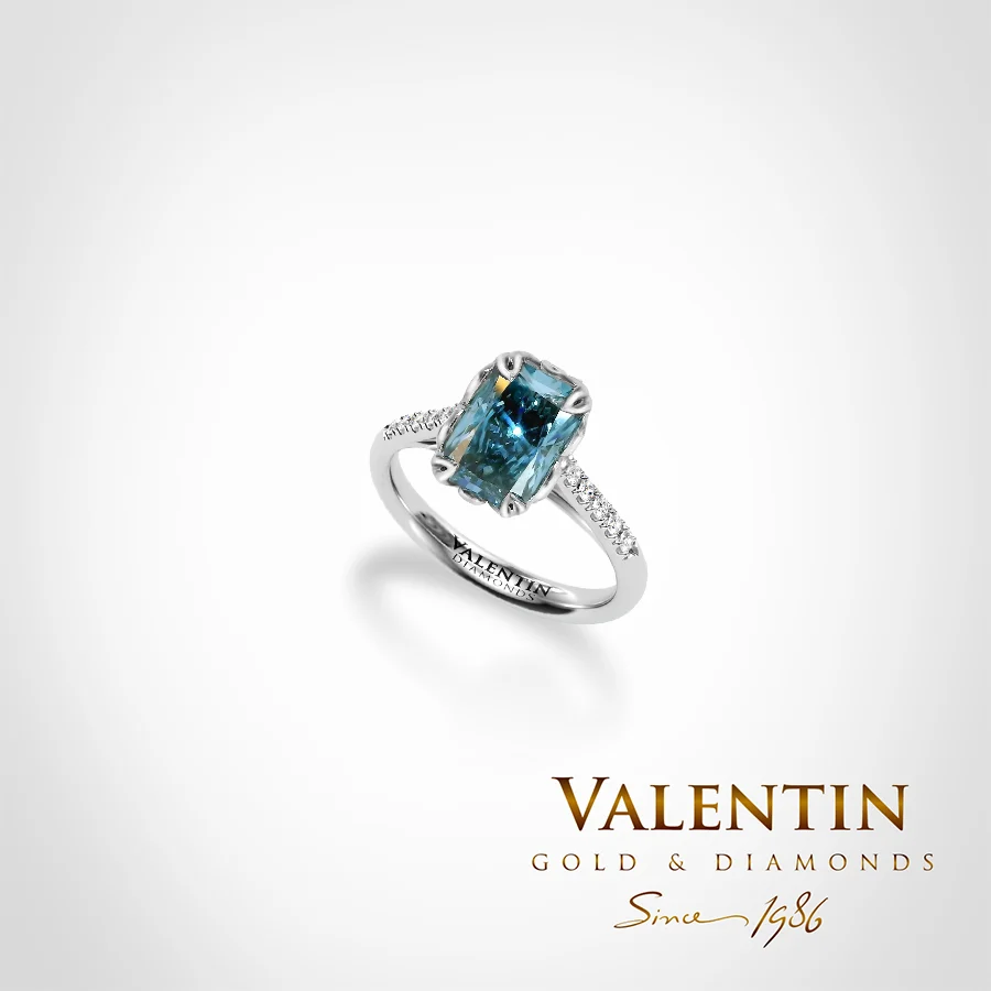 Годежен пръстен Blue Radiant 4775-2-5 – бяло злато