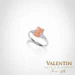 Pink Radiant Engagement Ring 4775-2-3