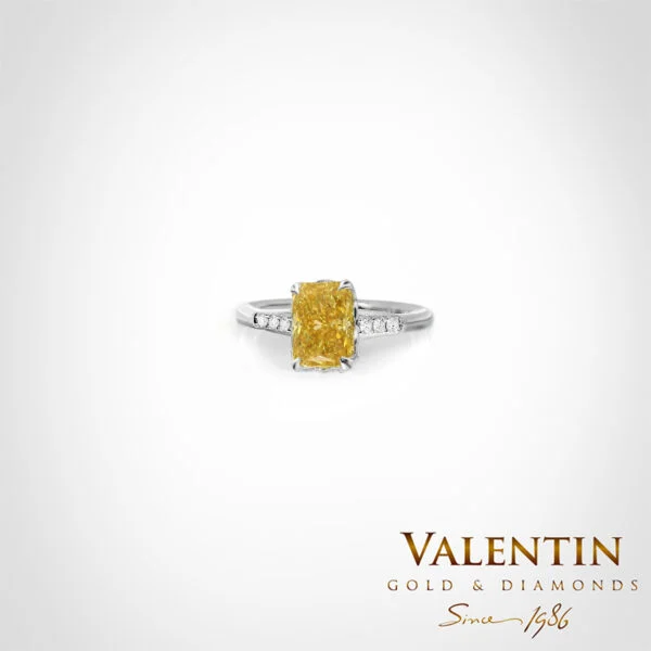 Yellow Radiant Engagement Ring 4775-2-3