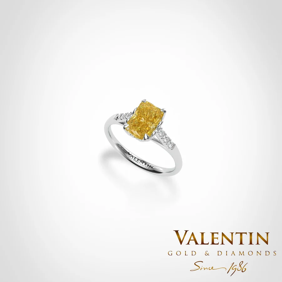 Yellow Radiant Engagement Ring 4775-2-3
