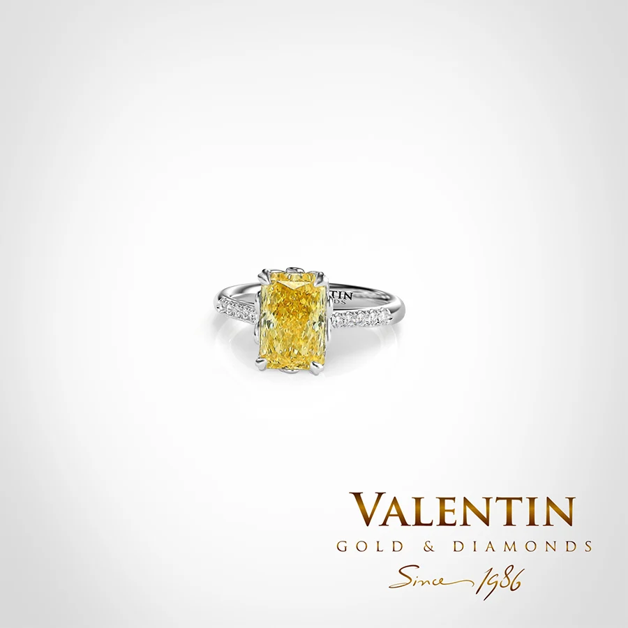 Yellow Radiant Engagement Ring 4775-2-5