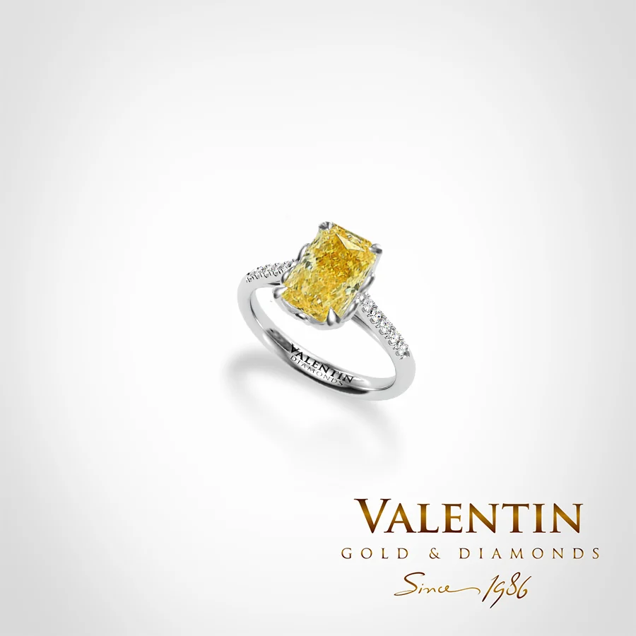 Yellow Radiant Engagement Ring 4775-2-5