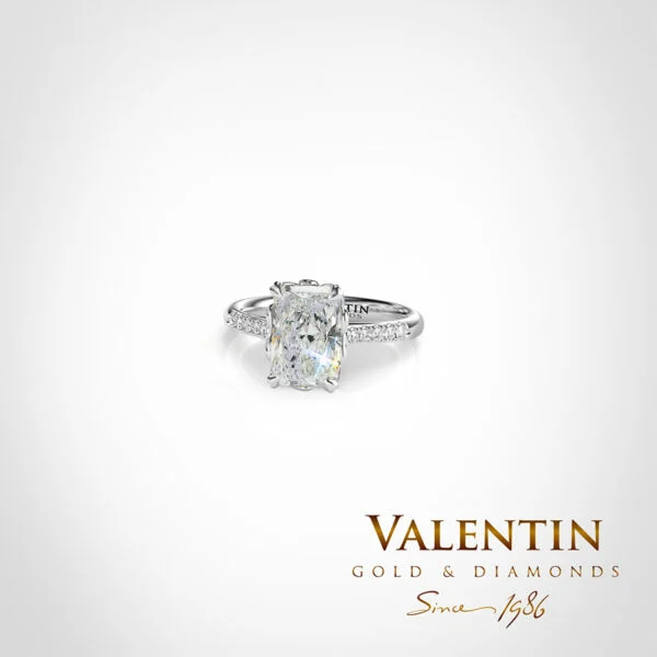 Light Radiant Engagement Ring 4775-2-5 – white gold
