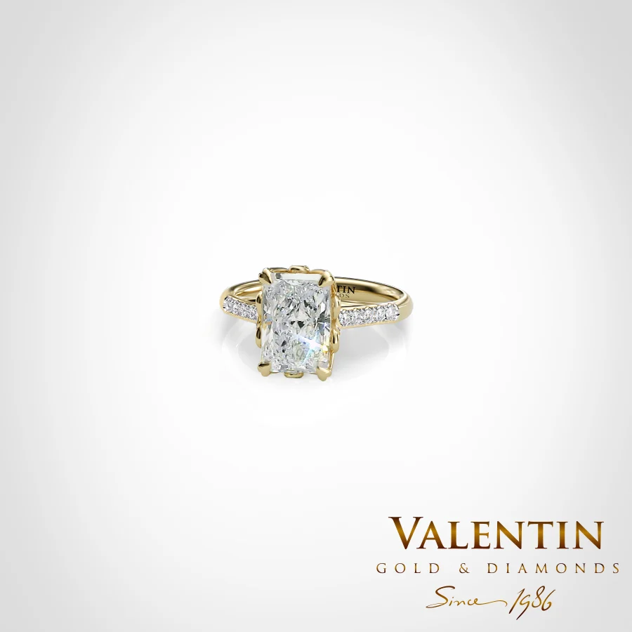 Light Radiant Engagement Ring 4775-2-5 – yellow gold