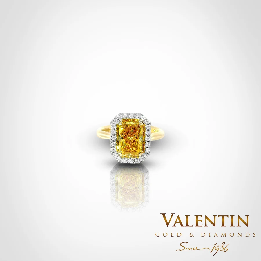 Годежен пръстен Yellow Diamond Lab 4776