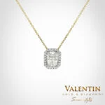Light Diamond Lab Gold Pendant 6956 – yellow gold