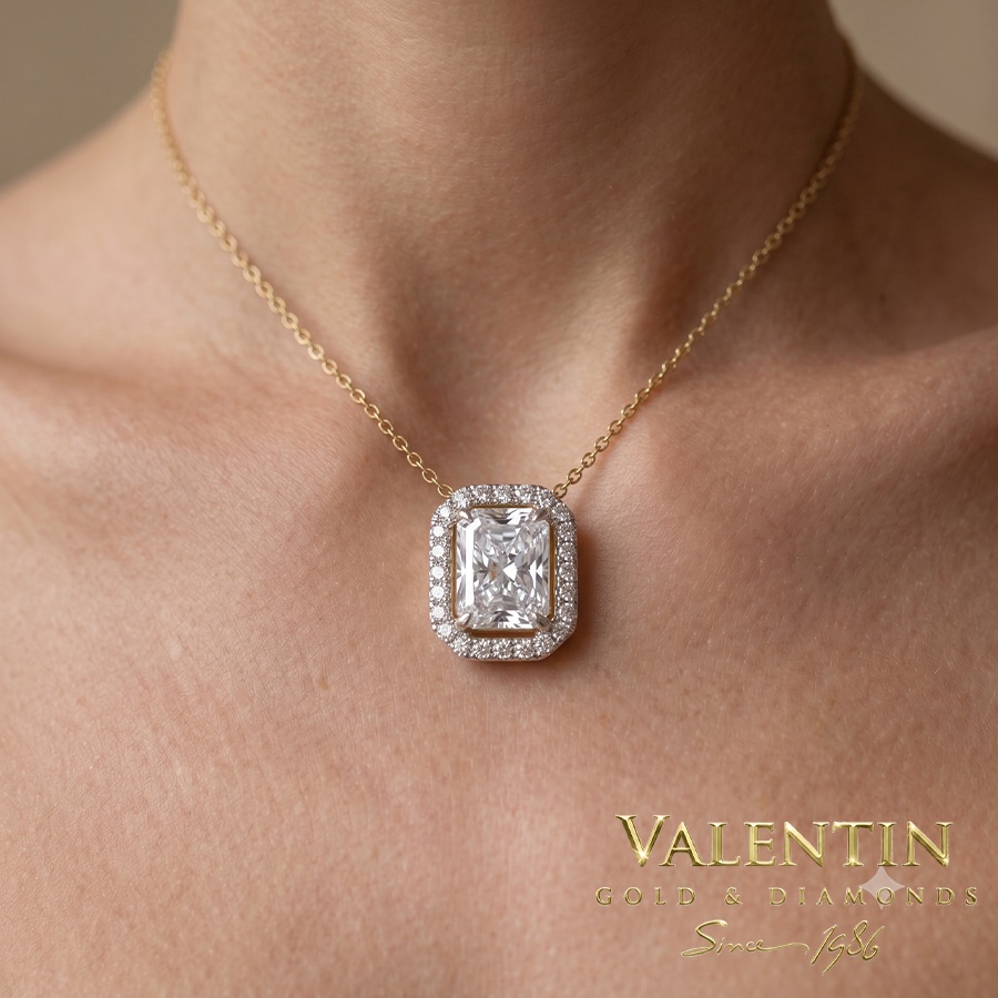 Златен медальон Light Diamond Lab 6956 – жълто злато