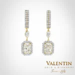 Light Diamond Lab Gold Earrings 7632-2 – yellow gold