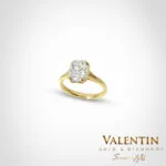 Light Radiant Bezel-Set Engagement Ring 4779 – yellow gold