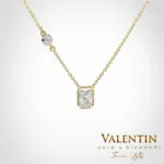 Light Radiant Gold Pendant with Halo 6963 – yellow gold