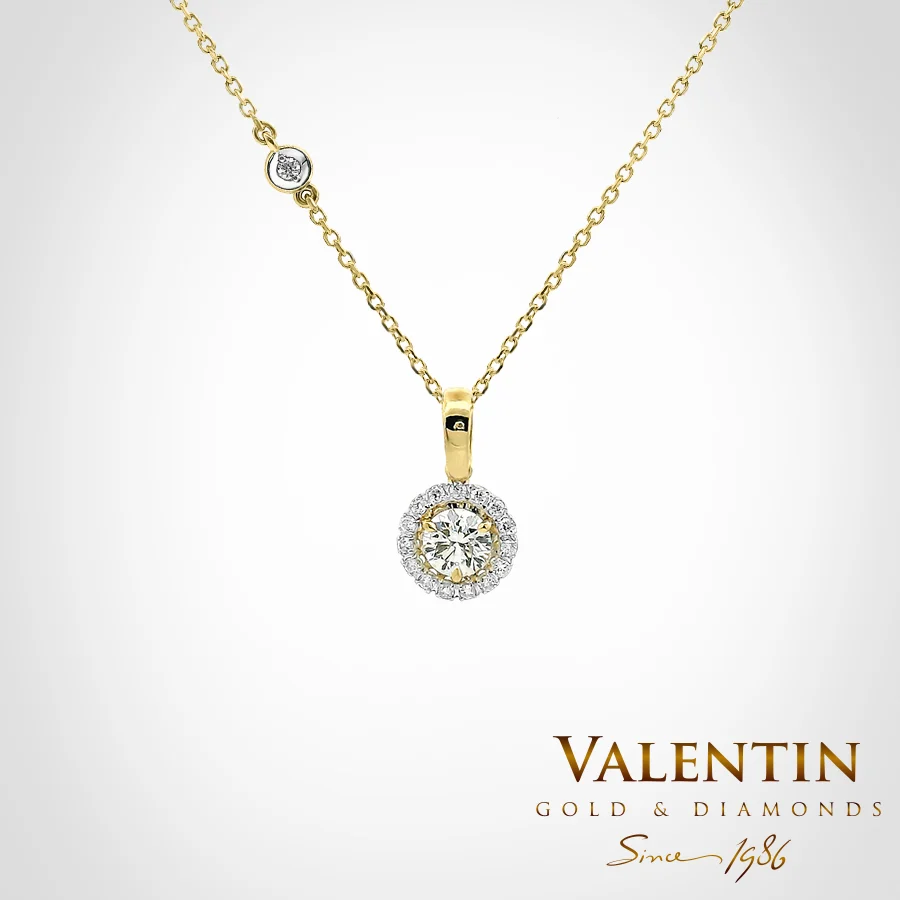 Diamond Gold Pendant 6964 – yellow gold