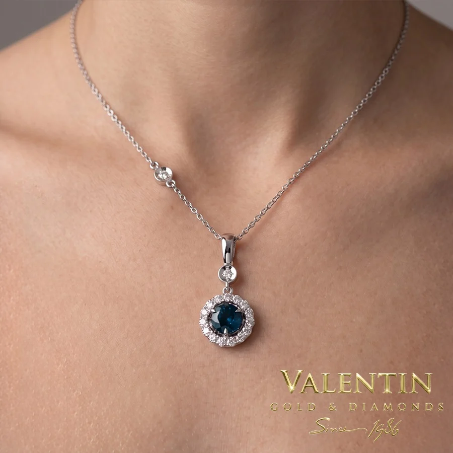 Sapphire Gold Pendant 6964