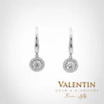 Diamond Gold Earrings 7636-3 – white gold