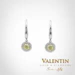 Fancy Intense Yellow Gold Earrings 7636-3