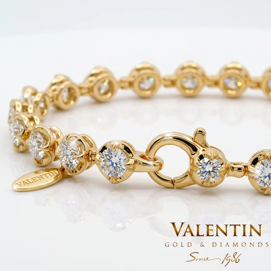 Women's Gold Tennis Bracelet 8292 - 4mm – yellow gold