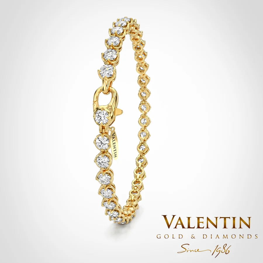 Women's Gold Tennis Bracelet 8292 - 4mm
