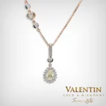 Glamour Pear Rose Gold Pendant 6904-3