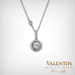 Diamond Gold Pendant 6964-2 – white gold