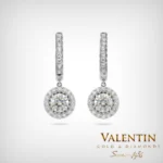 Diamond Gold Earrings 7636-2 – white gold