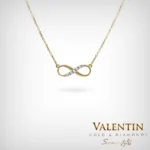 Златен медальон Infinity 6766-2 – жълто злато
