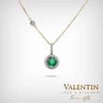 Emerald Gold Pendant 6964-2 – yellow gold