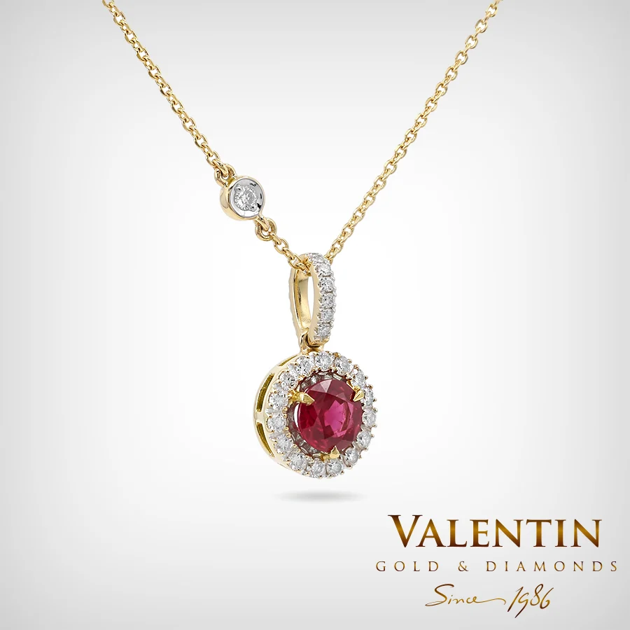 Ruby Gold Pendant 6964-2 – yellow gold